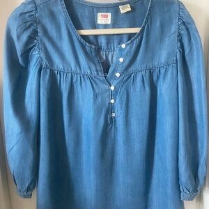 Levi's Women's Blue Denim Top